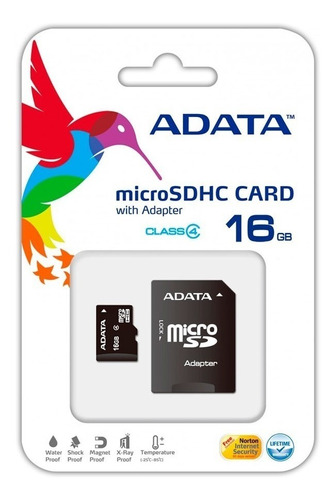 Memoria Microsd Adata 16gb Clase 4 Somos Tienda