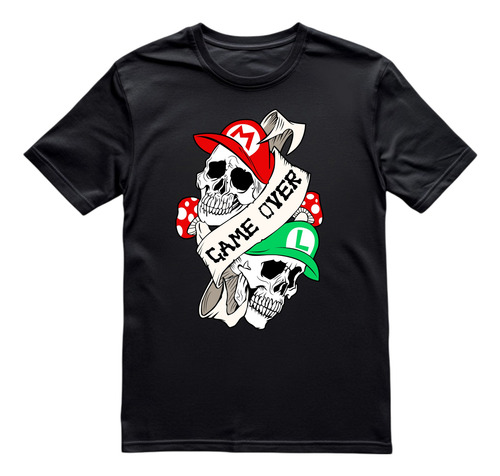 Playera - Game Over - Mario & Luigi