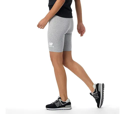 Short New Balance Essentials Para Mujer-gris Claro