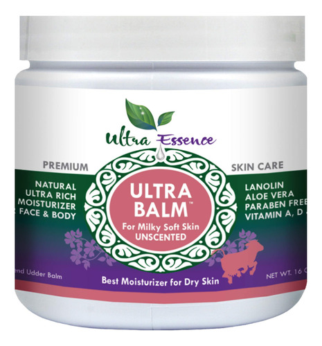 Ultra Balm Hidratante Diario De 16 Onzas Para Piel Seca Con.