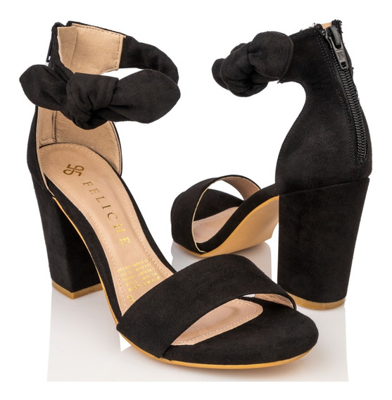 Sandalia Tacon Cuadrado Mujer Zapatos | MercadoLibre 📦