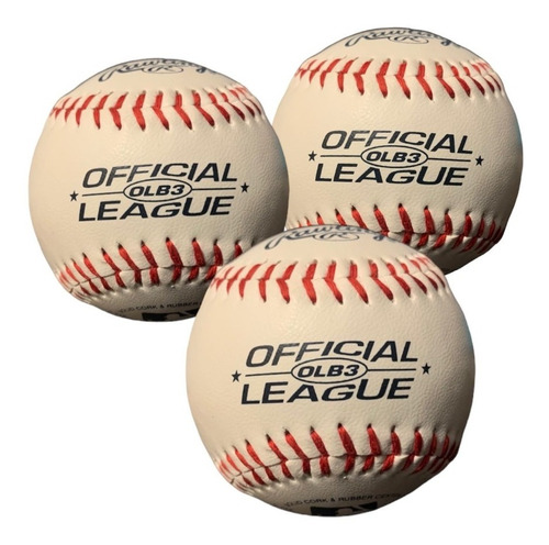 3 Pelotas Baseball Rawlings Beisbol Profesional Entrenamient