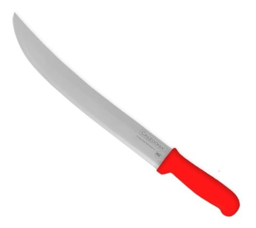 Cuchillo Carnicero Curvo Profesional Caledonia®, 30cm Color Rojo