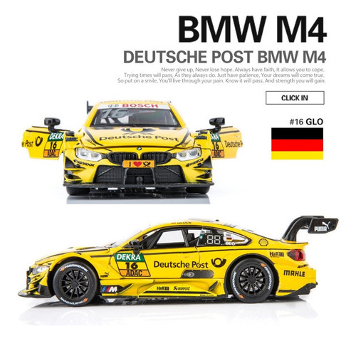 Bmw M4 Dtm Carreras Modelos Coches Aleacion Luz Y Sonidos