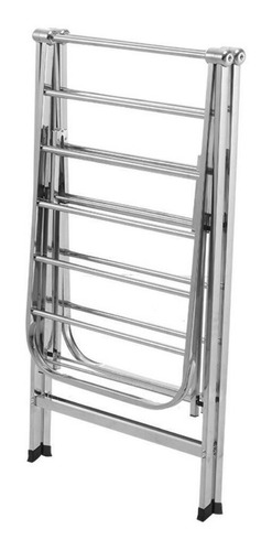 Imagen 5 de 8 de Tendedero De Ropa Plegable De Piso En Acero Inoxidable 100%