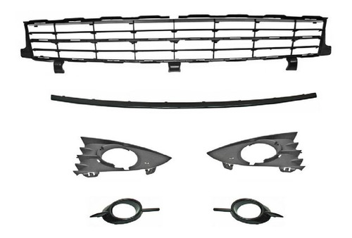 Parrilla Scenic Ii 2007-2008-2009 De Def Mold/negra Jgo Ald