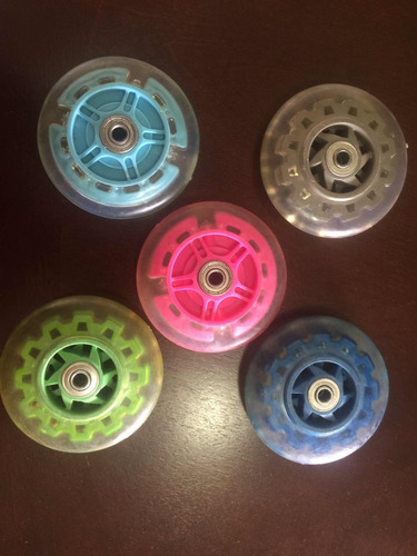 Ruedas De Monopatín De 10 Cm Con Rolinera Precio X2 Unidades