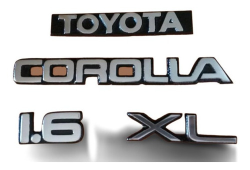 Kit Emblemas Toyota Corolla 1.6 Araya, Avila