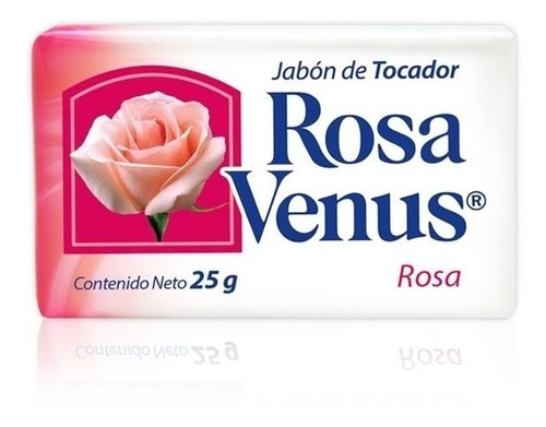 Jabon Rosa Venus Caja C/240 Pz De 25 Gr (rosa/blanco)