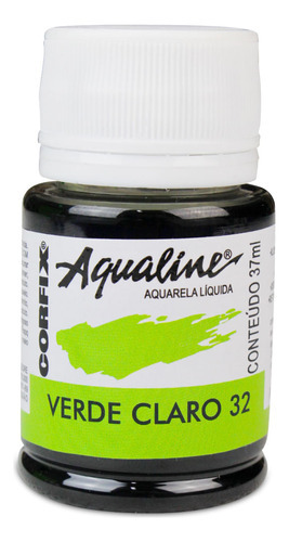 Tinta Aquarela Aqualine Corfix 37ml Cor Verde Claro - 32