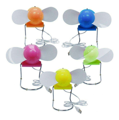 Mini Ventilador Con Usb-colores Variados