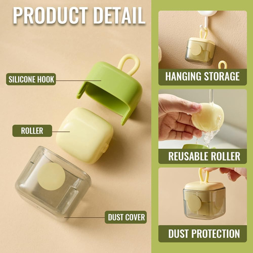 Rodillo De Pelusa Portátil, Mini Removedor Reutilizable De 2