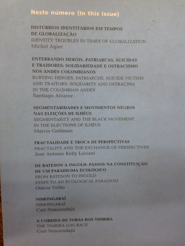 Imagen 2 de 2 de Mana Nº 2 * Estudos De Antropologia Social * Portugues *