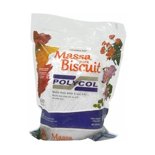 Massa De Biscuit Natural Polycol 1 Kg - Cx 12kg