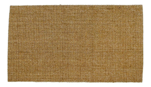 Capacho Tapete Sisal Liso P/porta Entrada Mel Claro 45x75cm