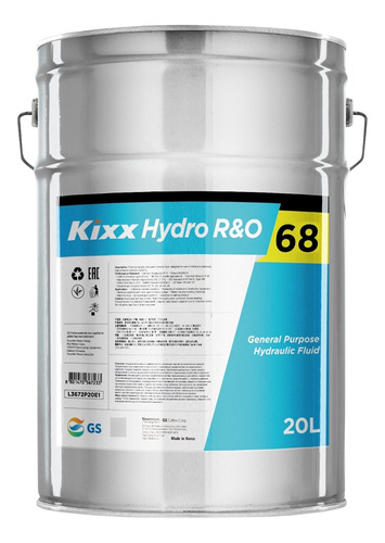 Aceite Hidráulico Antiherrumbre Kixx Hydro R&o 68 Cubeta 20l