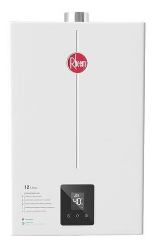 Aquecedor A Gás Digital Rheem 12 Litros Gn - Chama Modulante