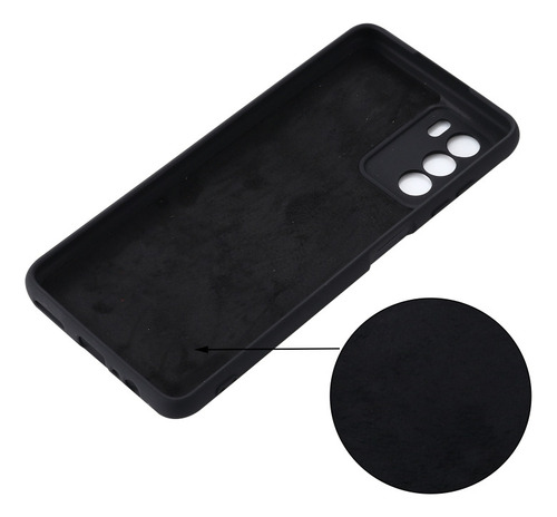 Compatible Funda De Silicona Líquida For Zte Axon 50 Lite
