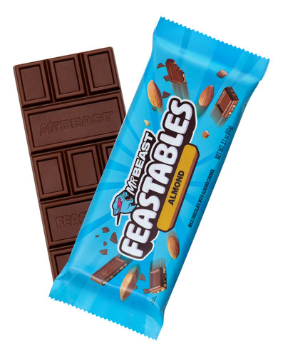 Mrbeast Feastables Chocolates 4 Barras 60g C/u