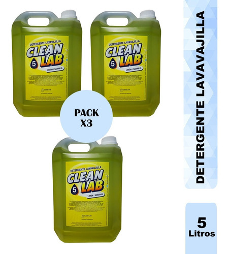 Detergente Lavavajillas Limon F33 Ma 15% Pack 3 X 5 Lts