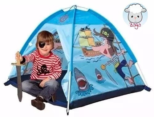 Imagen 2 de 2 de Carpa Casita Infantil C/ Tunel Nena/e Ipay 8311 Piratas