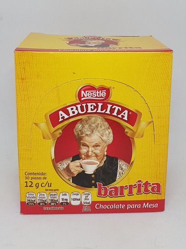 Chocolate Abuelita Barrita Tipo Stick 30 Piezas Nestle 