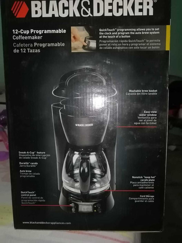 Cafetera Black&decker 12 Tazas Programable Dcm1100b