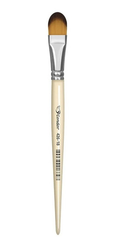 Pincel Lingua D Gato Sintético Konex Ocre Cabo 426 Condor 18