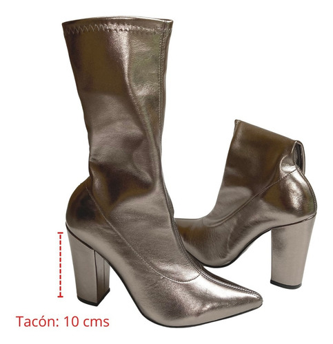 Bota Dama Stretch Puntal Felipe Rentería Moda Vestir Mujer