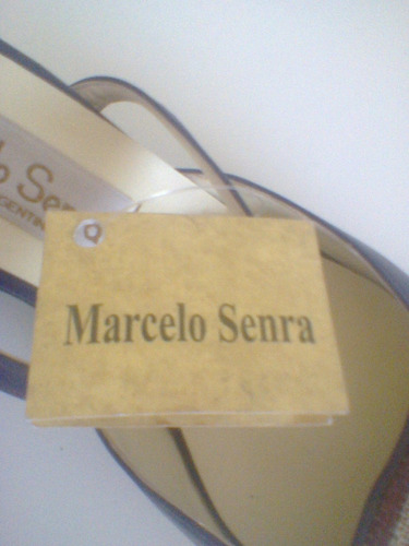 Zapatos De Diseño Marcelo Senra Talle 37 Nuevos Horma Chica
