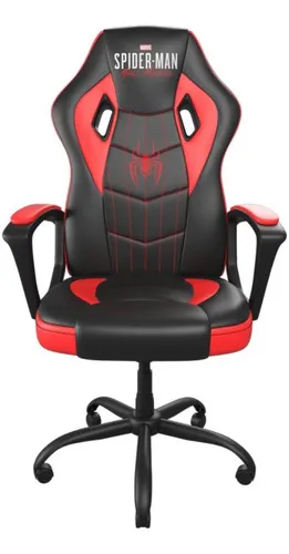 Silla Gamer Spiderman - Edicion Limitada Miles Morales - Xtf Color Negro