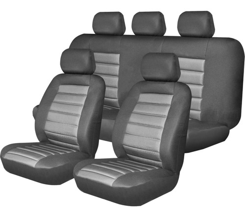 Kit Cubreasiento Negro Gris Autostyle