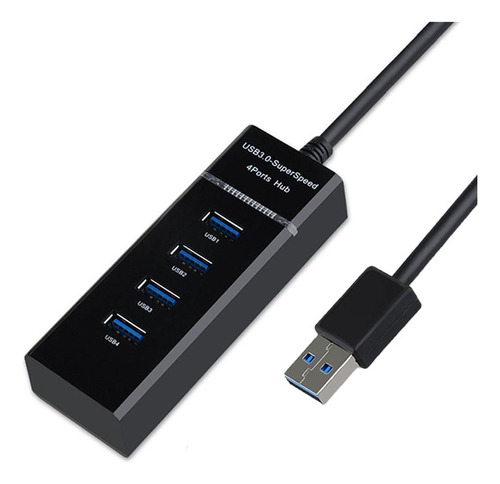 Xboss C8 4 Puertos Usb 3.0 Hub De Alta Velocidad 5 Gbps Velo