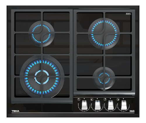 Encimera Cristal GZC 64320 XBB A Gas Negro Teka