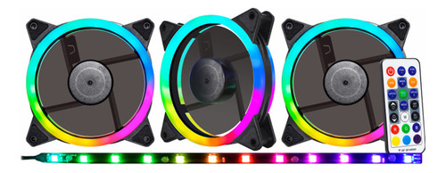 Kit 3 Cooler Fan K-mex Argb Synk Ii Aaea, 1200 Rpm Controle