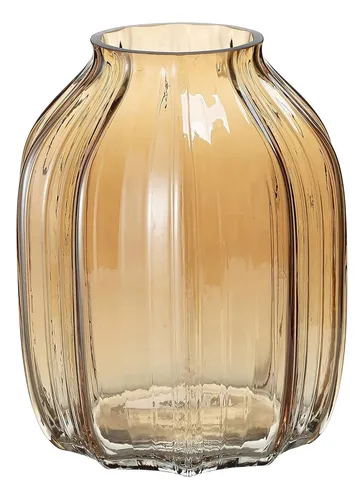 comprar Jarrón De Vidrio De Vaso Ámbar Grande Para Flores Jarrones Y