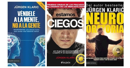 Pack 3 Libros Jurgen Klaric - Paidos - Nuevos - Neuro Ventas