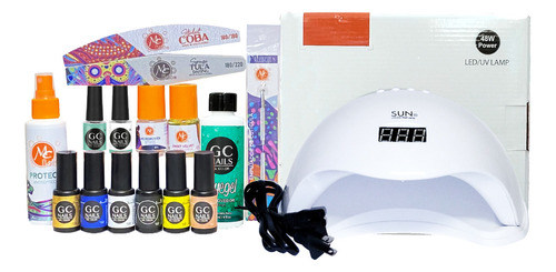 Kit Basico Gel 1 Paso Semipermanente + Lampara Uv Led