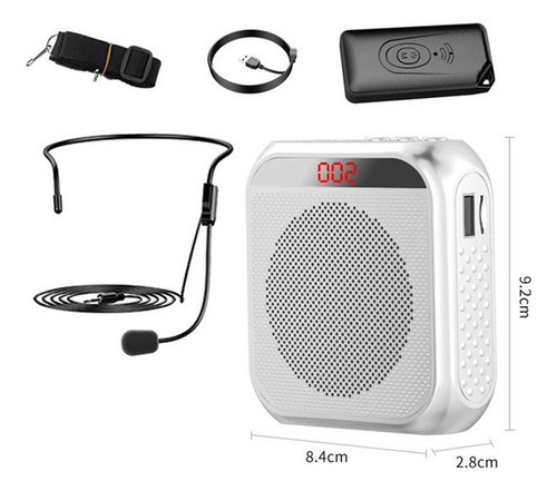 2 Pack 2200mah Enhancer Idioma Booster Microfone Headset
