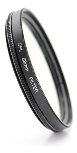 Filtro Polarizado Cpl 58mm Anti Reflejo Graduable Para Canon