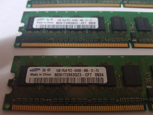 Imagem 5 de 6 de Memória Samsung M391t2863qz3 Cf7 0924 1gb 1rx8 Pc2 6400e