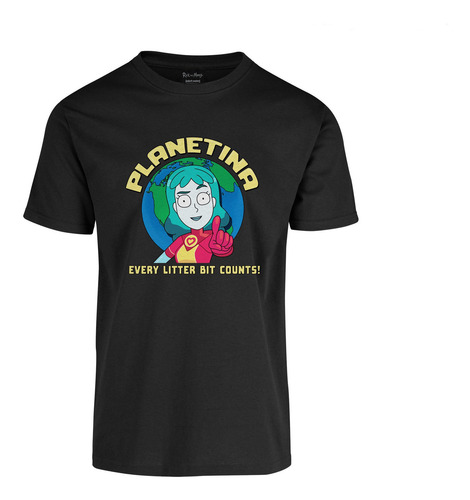 Playera De Hombre Rick And Morty Planetina Original Camiseta