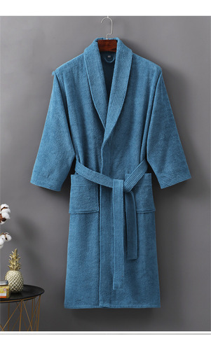 Bata De Algodón Y Rizo, Bata De Baño, Kimono Para Hombre Y M
