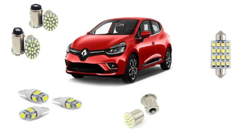 Kit Lâmpadas Led Pingo E Torpedo Renault Clio 1996 A 2016