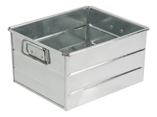 Cubo Metalico Galvanizado Centro De Mesa 18cm Restaurant