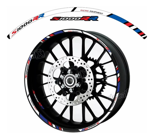 Kit Adesivo Friso Refletivo Roda Moto Bmw S1000rr Fri026