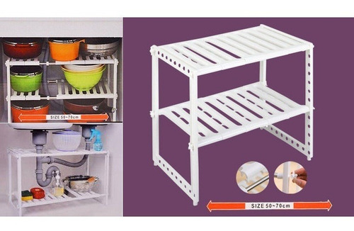 Estante Ajustable Organizador Multiuso Cocina Baño