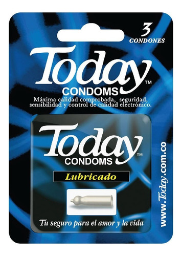 Preservativo Today Lubricadocaja X 3 Und