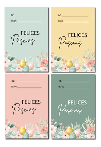 Tarjetas De Pascuas 2 - Kit Imprimible 