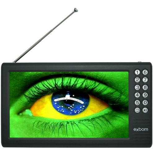 Mini Tv Digital Portátil Hd Tela 7.0 Sd Usb Rádio Fm Monitor